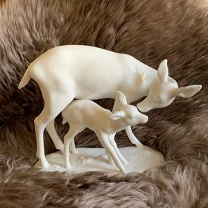 Noritake deer and fawn figurine